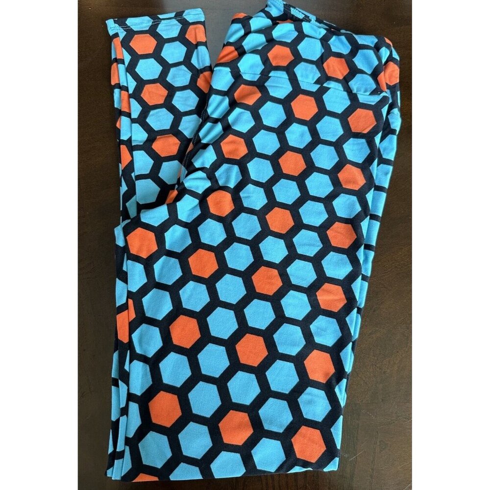 New Lularoe TC Blue and orange, Tall & Curvy, hexigon‎ shapes